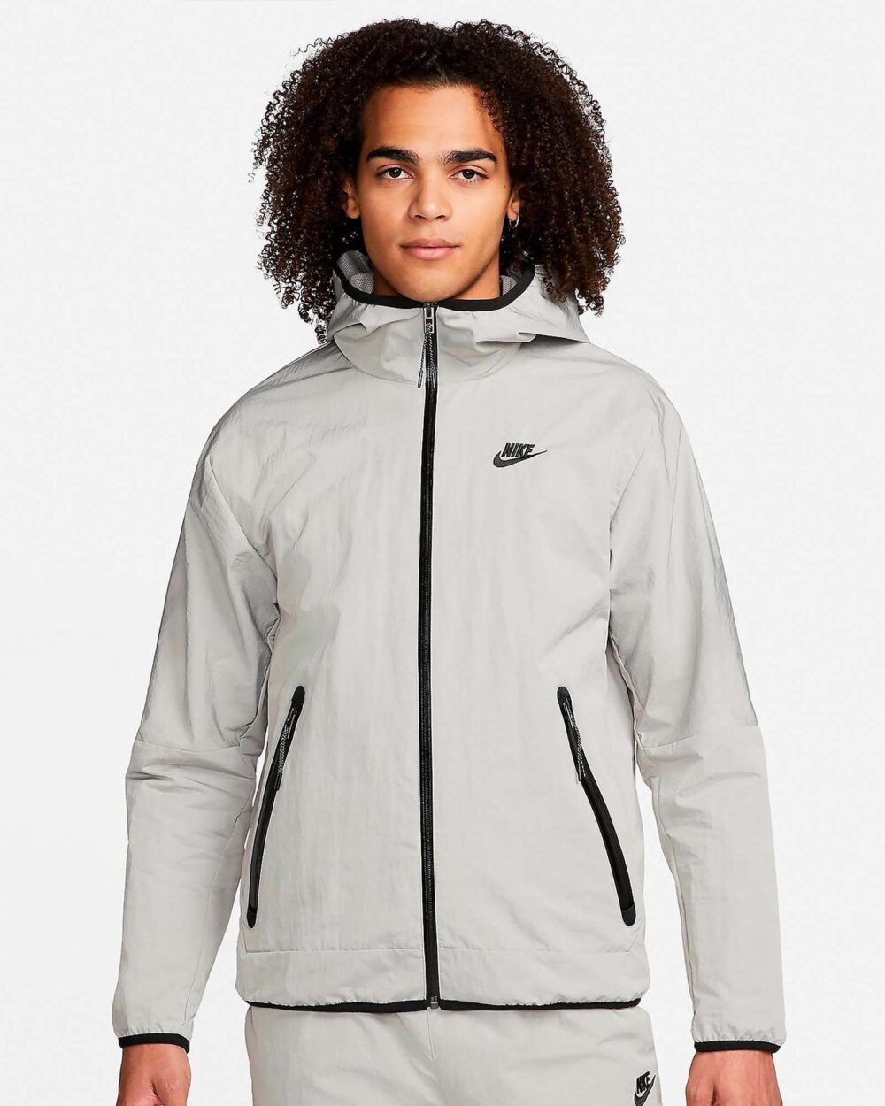 Куртка (вітровка) чоловіча Nike Tech WVN JKT LND DQ4340-016 весна-осінь сіра